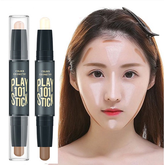 *COD*Stick 2-Head Light Shading Concealer / Contour Dua Sisi Untuk Mencerahkan Kulit