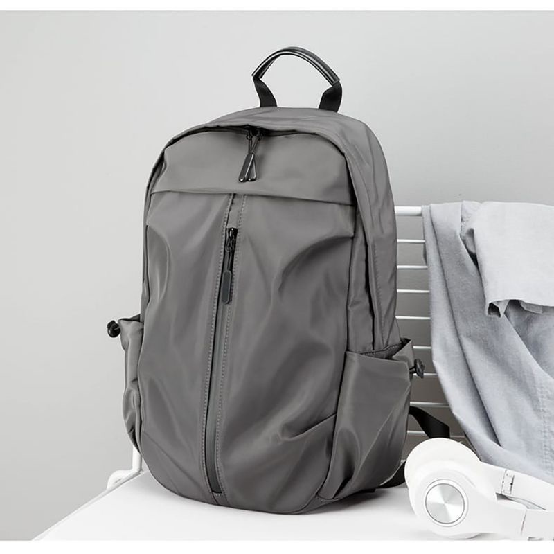 tas ransel pria laptop waterproof abu