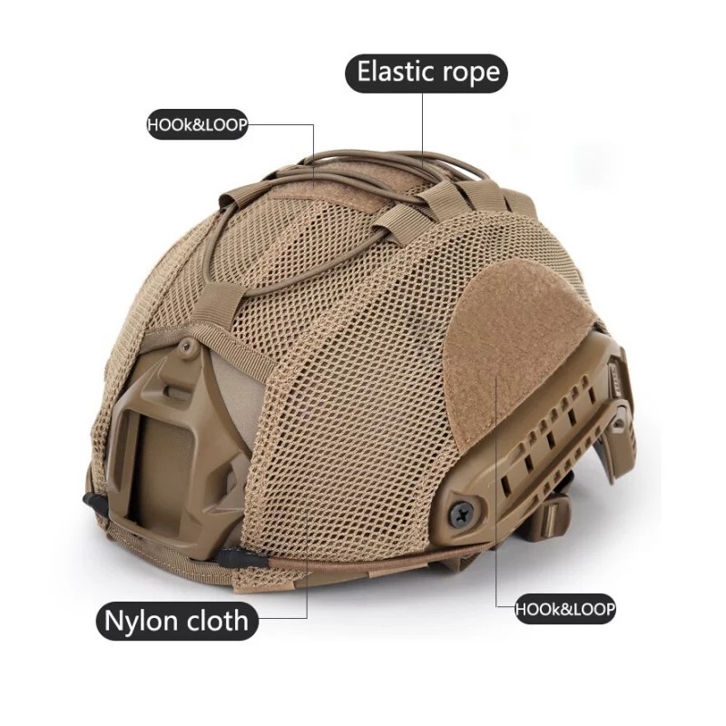 tactical combat helmet cover airsoft paintball hitam