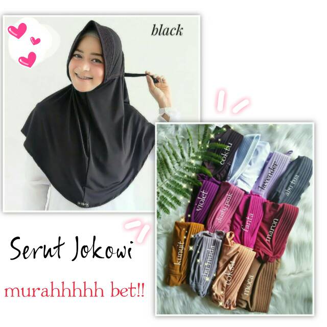 KHIMAR HIJAB ,JILBAB SERUT JOKOWI INSTANT ( 1 KG = 10 PCS )