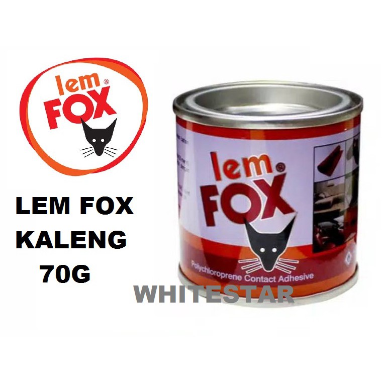 

lem fox kuning kaleng 70g / glue serbaguna