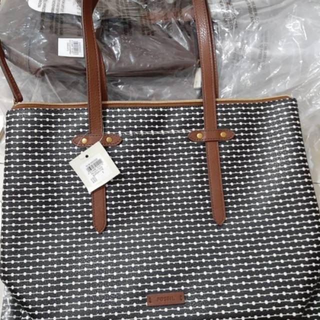 Fossil Jena Polka Tote Bag