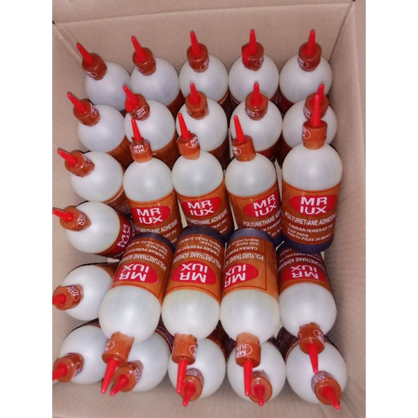 

LEM MADU/LEM PU/LEM KAYU BASAH/MEREK MR LUK, BERAT 1/2KG.