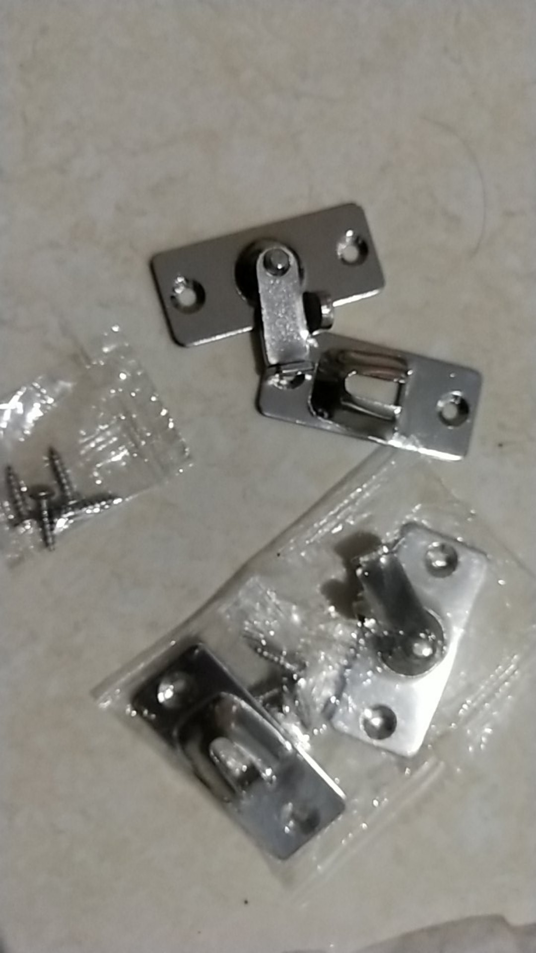 Kunci Pintu Geser Sudut Kanan 90 Derajat Bahan Stainless Steel Untuk Kamar Mandi