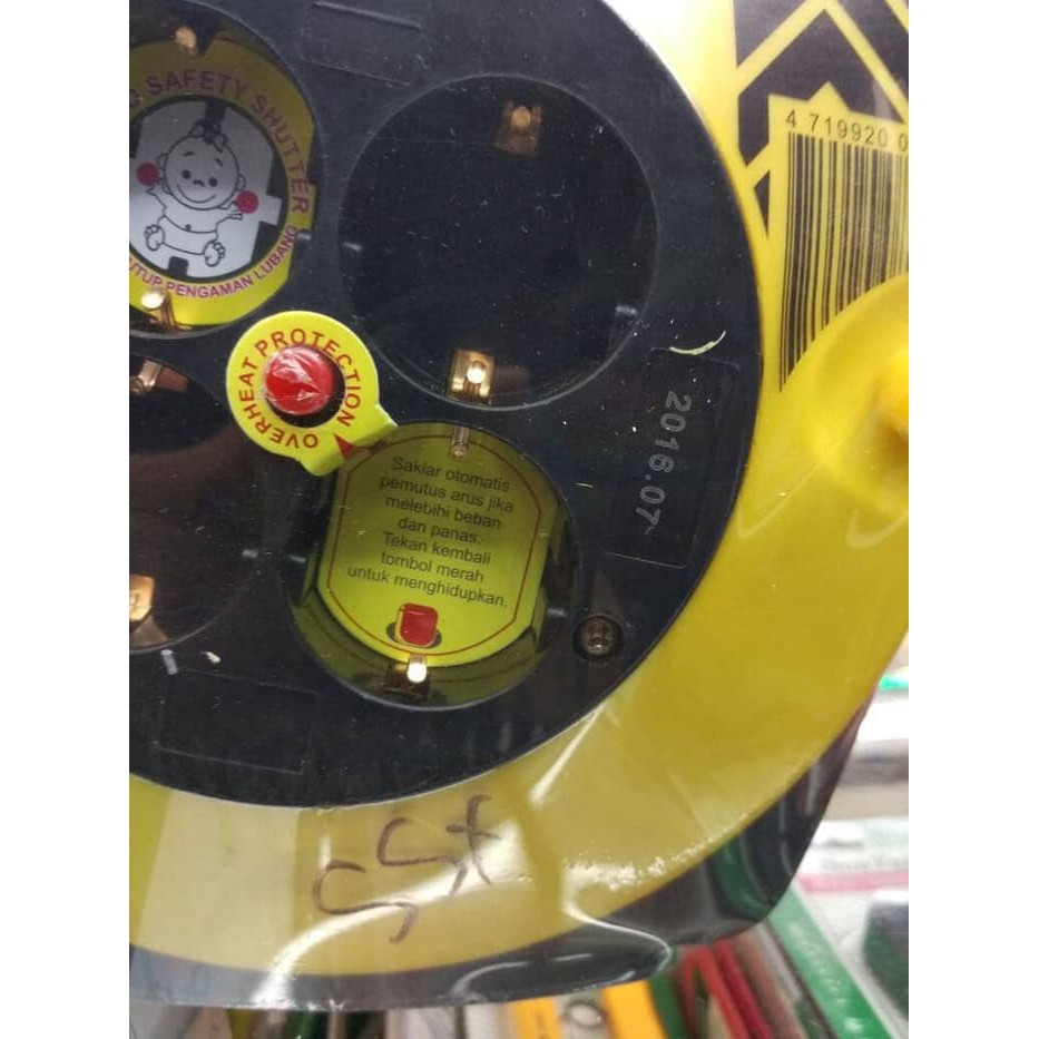 KABEL ROLL KENMASTER 12 METER 4 LUBANG / KABEL ROLL KENMASTER