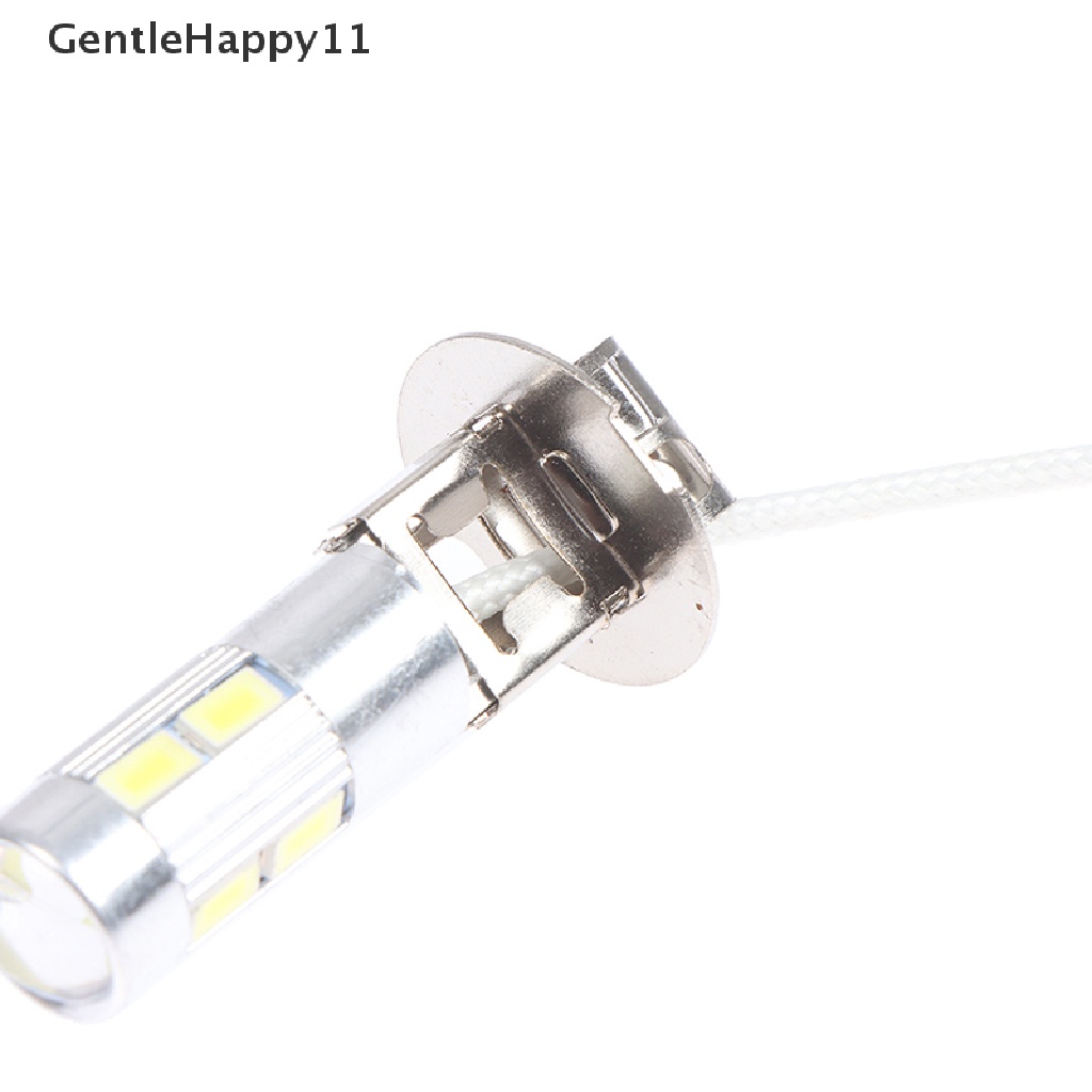 Gentlehappy 2Pcs Lampu Kabut Depan Mobil LED H1 H3 12V 5630 6000K DC