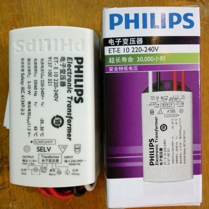 travo/balast elektronik Philips ET-E 10 220v balast lampu halogen