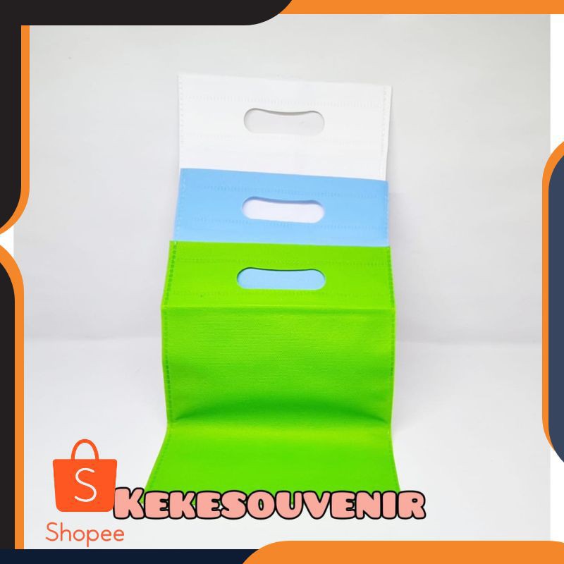 Grosir Souvenir Termurah 40 PCs Tas Spongebond Oval Jinjing  Kecil Warna Cantik Size  20 * 26 Cm