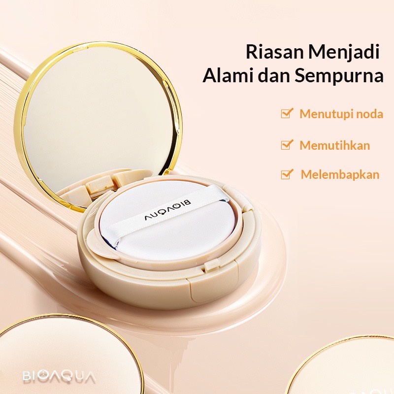 BIOAQUA Hydrating Soft And Flawless Air Cushion BB Cream / BB Cushion Medium Coverage