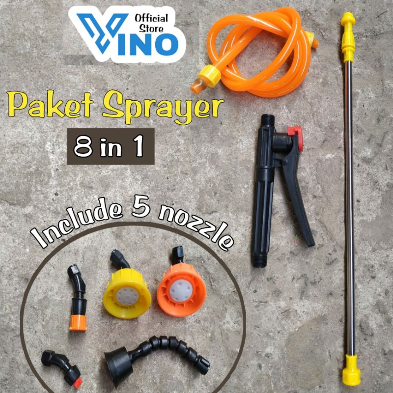 Jual Paket Stik Selang Keran Sprayer Dengan Nozzle Multifungsi Paket