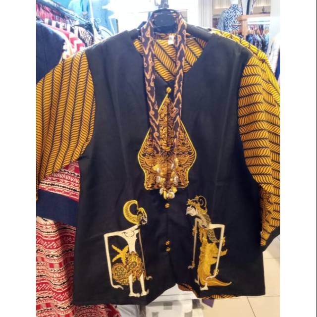 Baju batik wayang bordir