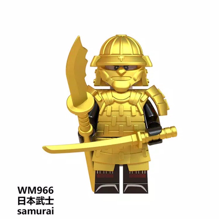 Star Lego Minifigure Samurai Army Japan Tentara Jepang Wm 696 Berkualitas