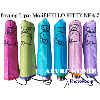 Payung Lipat Motif HELLO KITTY Kuat Kokoh ANTI UV NAGOYA NF-417