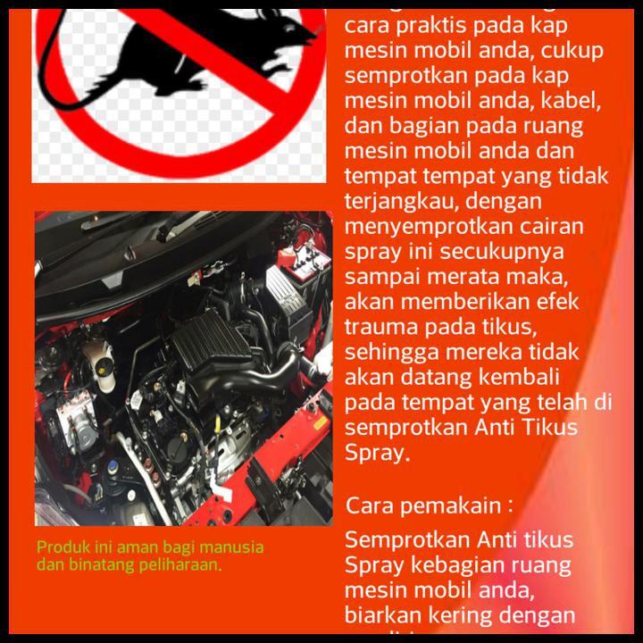 PENGUSIR/ANTI TIKUS KAP MESIN MOBIL