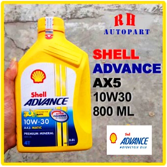 OLI MATIC SHELL ADVANCE SCOOTER AX5 10W-30 800 ML ORIGINAL OLI SHELL ADVANCE AX5 BEBEK MANUAL 0,8L ORIGINAL oli shell advance ax5 800 ml 0,8 liter original