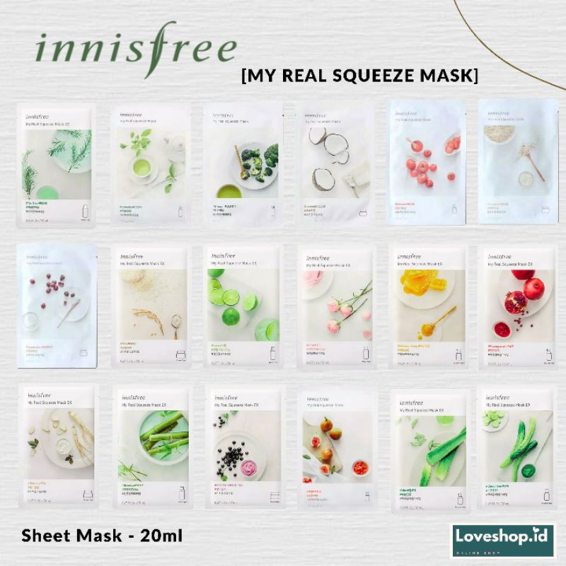 INNISFREE MY REAL SQUEEZE MASK / SHEET MASK [ORIGINAL]