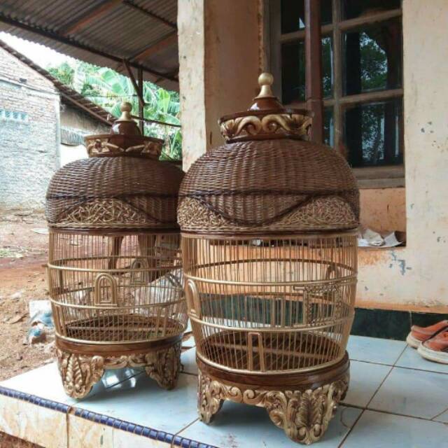 Sangkar perkutut, Sangkar ukir, sangkar burung