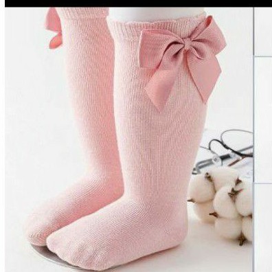 Kaos kaki anak pita sedengkul ribbon sock good  god