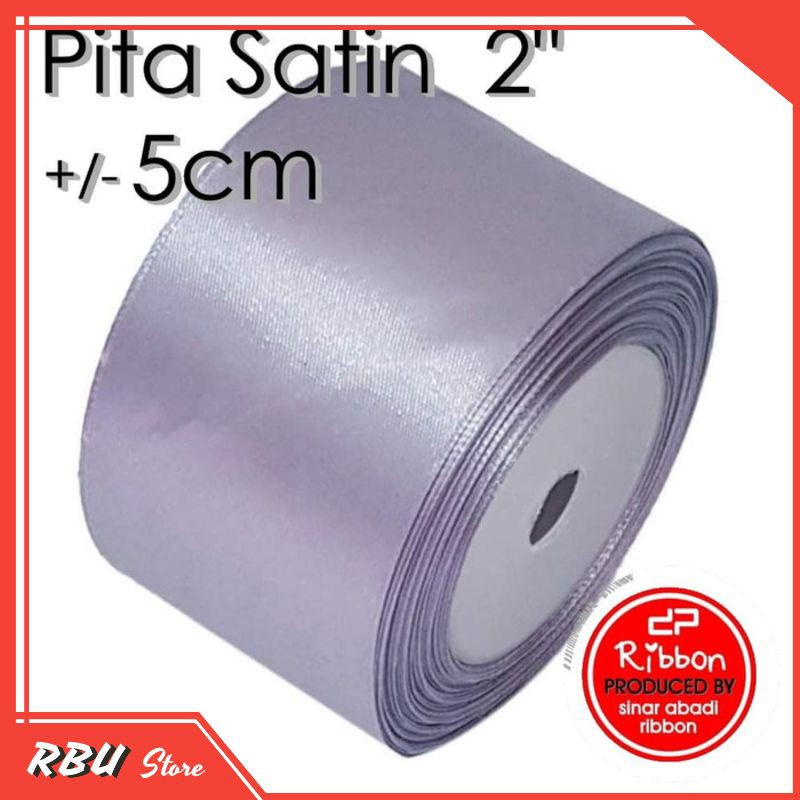 TALI PITA SATIN 2" SATIN RIBBON 2 INCH 5CM KAIN POLOS GROSIR KADO 5 CM GROSIR TERMURAH M334