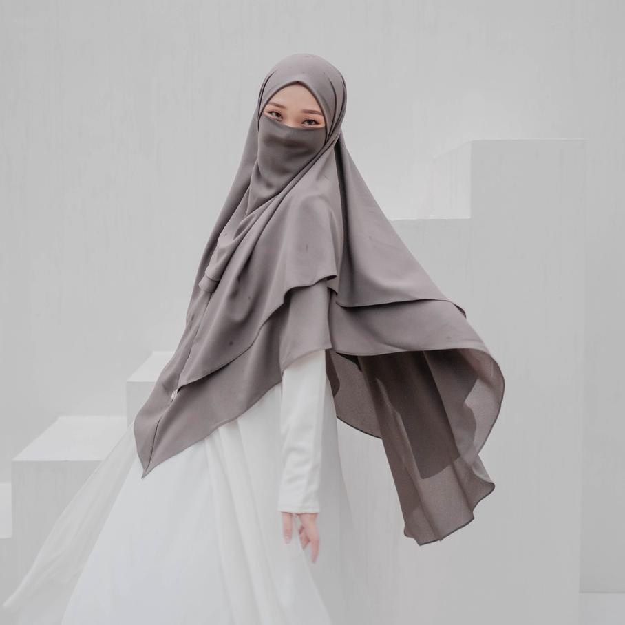 ⅎ Kayla Khimar Size 2 (Jumbo) FREE CADAR - Hijab Princess ♫