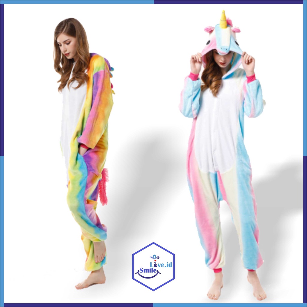 Baju Kostum ONESIE Piyama Unicorn Dewasa