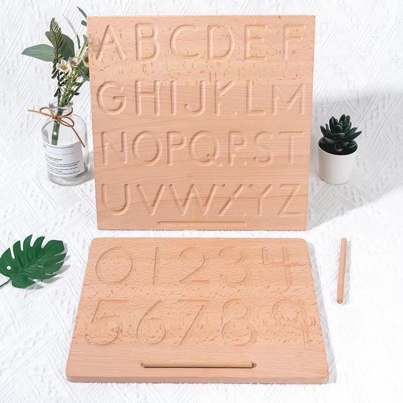 montessori writing board - papan latihan menulis - mainan edukasi anak