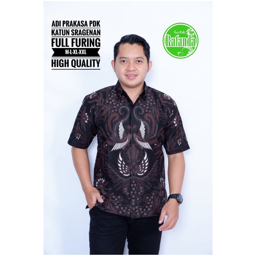 ADI PRAKASA RAFANDA BATIKSOLOAMANAH BAJU KEMEJA BATIK SOLO PRIA LENGAN PENDEK PANJANG LAPIS FURING ATASAN BATIK PREMIUM MODERN KATUN HALUS KARYA WARNA MERAK TLOMPO ALDIFA WAYANG BIRU DAUN MELATI PEKSI GEDE KLANGENAN BIRU WARNA WARNI MURAI SOGAN MURAI GAGH