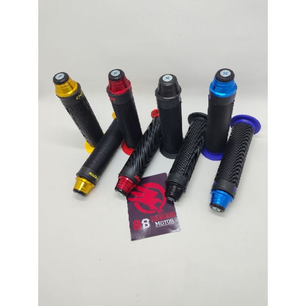 Paket Handgrip Bulu Warna Variasi Plus Jalu Stang Matic Warna