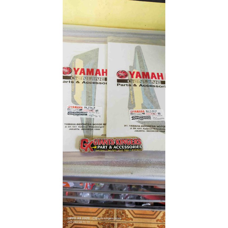 striping lis stiker cover dop aki rx king th 2005 biru original