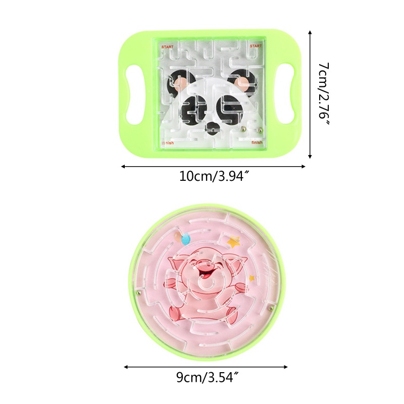 Mary Handheld Bead Maze Balance Puzzle Game Edukasi Latihan Tangan Marmer Lari Permainan Otak Pesta Anak Nikmat Set Saku