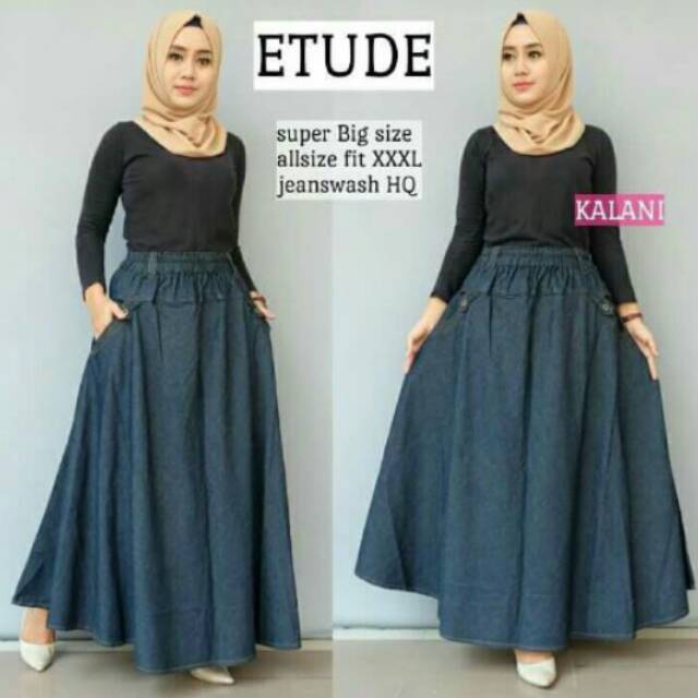 ROK JEANS MAYUNG JUMBO SUPER KLOK
