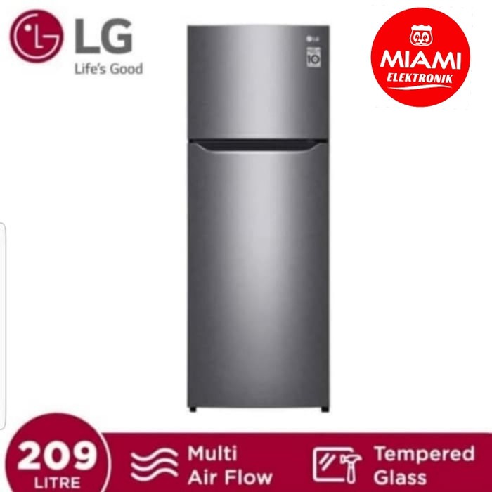 LG GN-B215SQMT / GNB215SQMT Kulkas 2 Pintu - Smart Inverter Compressor - 225 Liter 70 Watt
