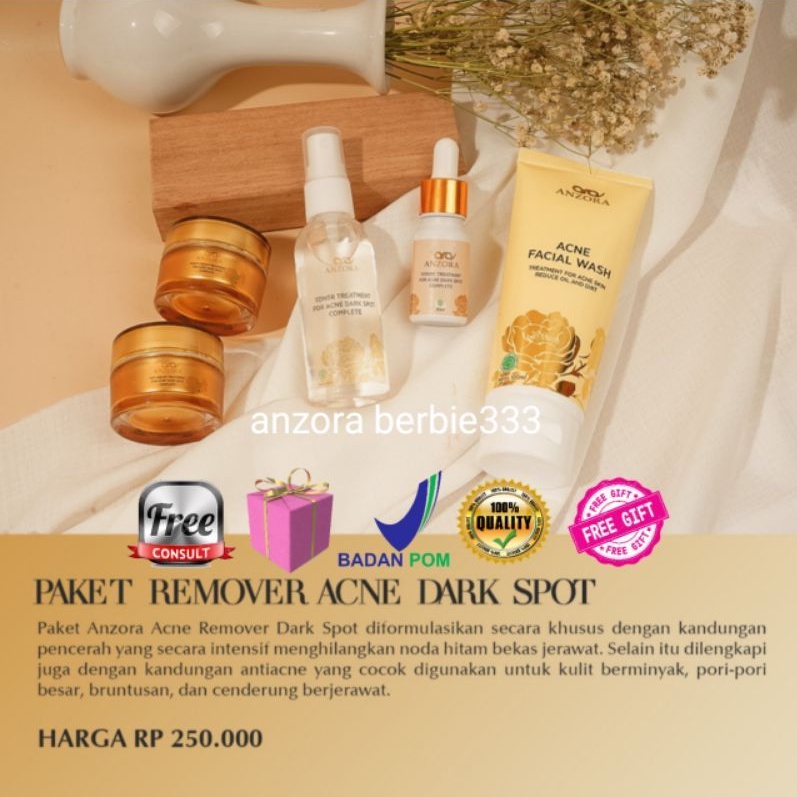 (BPOM / Klinik) Anzora Glow Dan Acne Welcome Reseller - Dropship