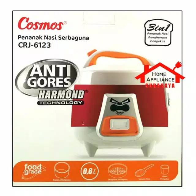 COSMOS Rice Cooker Harmond 0.6 Liter Angry Bird Anti Gores CRJ6123 300Watt