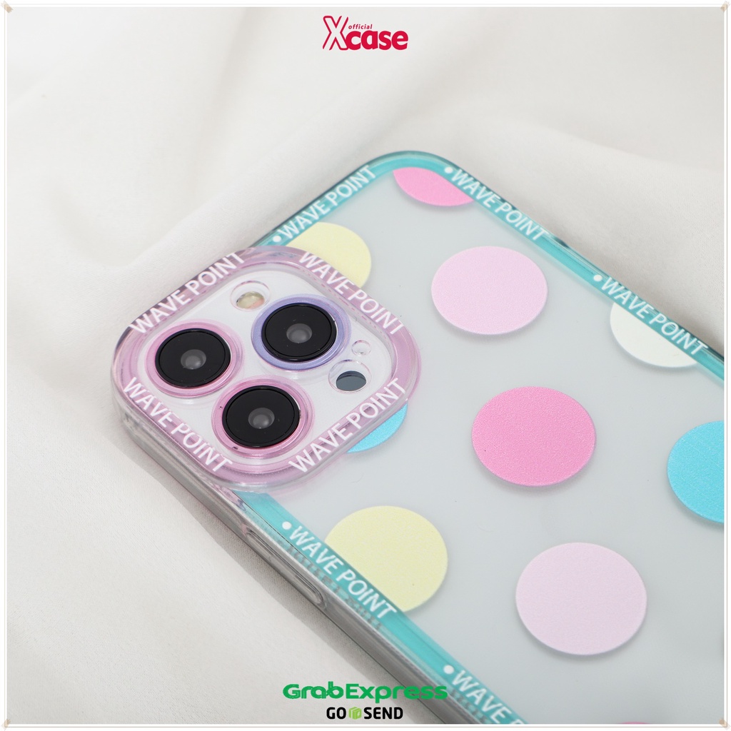 Clear Softcase Big &amp; Little Polkadot Full Lens Cover For iPhone 7 8 SE 7+ 8+ X XR XS MAX 11 12 13 MINI PRO MAX