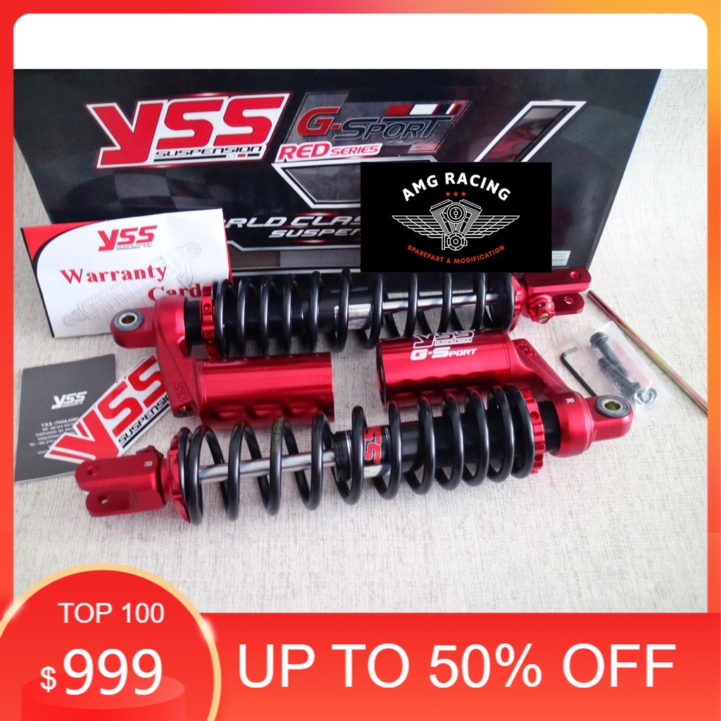 YSS PROMO Shock YSS G Sport Yamaha XMAX 250 Red Series 350mm Shockbreaker