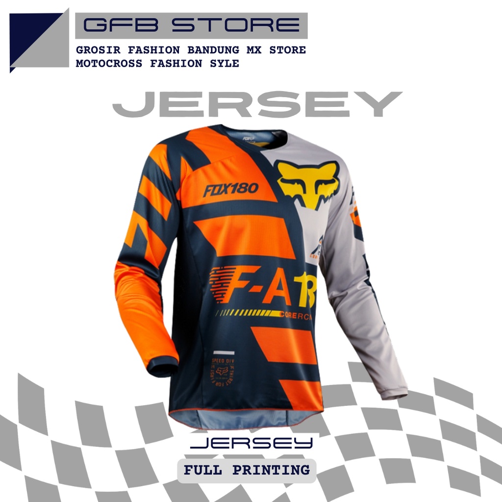 Jersey set Celana Motocross Motor Trail Adventure Trabas Type F.NOS18