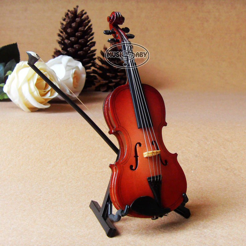 Miniatur Pajangan Biola Violin Instrument Decoration 10cm / Kado Unik / Kado / Gift