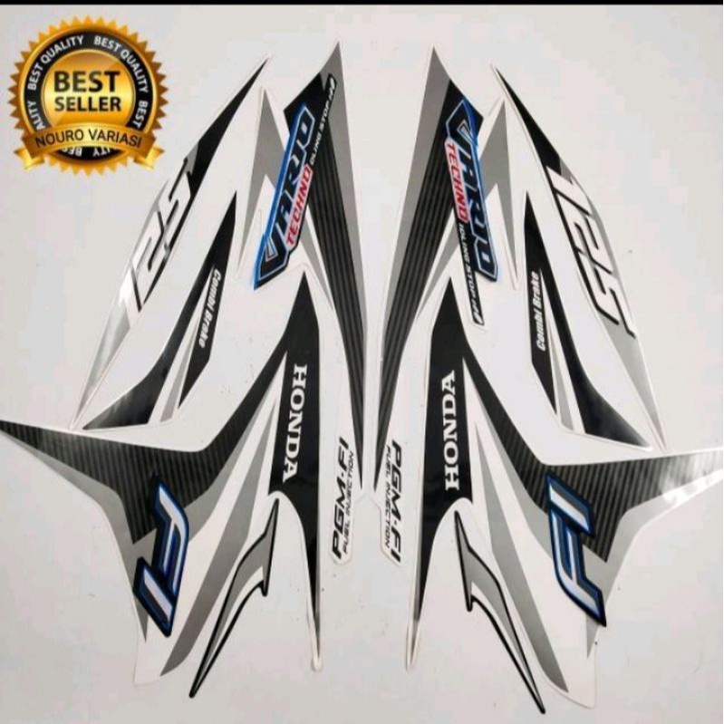 

stiker striping honda vario 125 techno old 2014-2015 lis putih standart