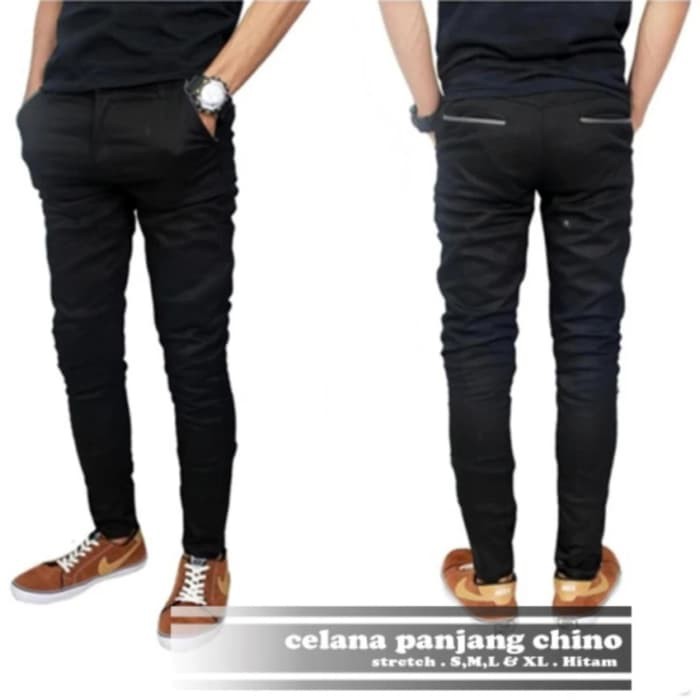 Celana Chino Pria Bahan Adem Nyaman Katun Strecth/Melar Cocok Buat Musim Dingin Kualitas