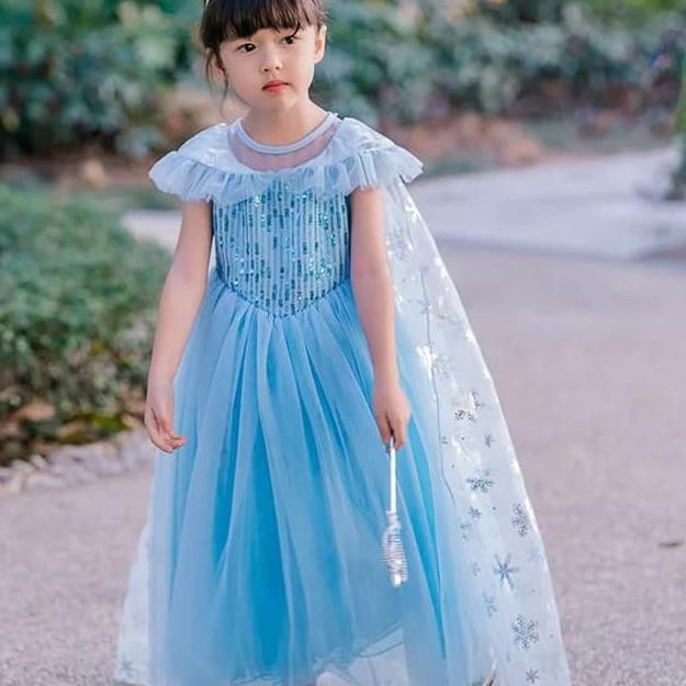 baju anak princess elsa frozen