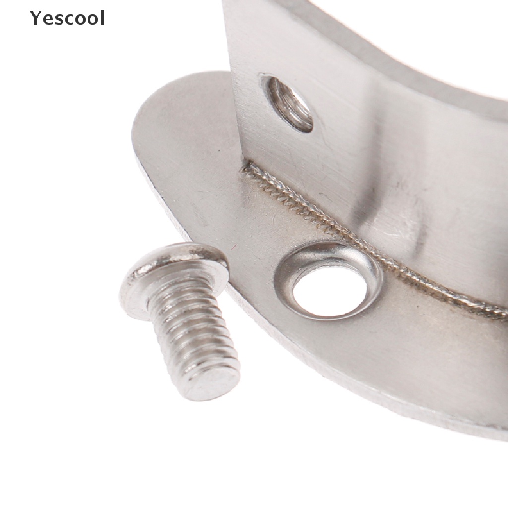 Yescool Holder / Dudukan Tiang Gantungan Baju Bahan Stainless Steel Ukuran 19 / 22 / 25 / 32mm