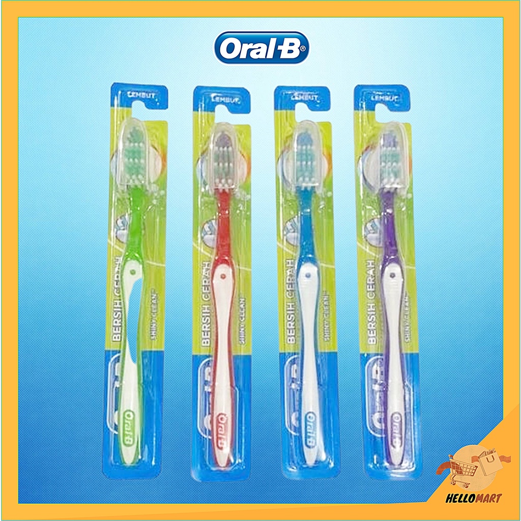 ORIGINAL Oral-B Sikat Gigi Shiny Clean / Oral B Toothbrush / HELLOMARTID