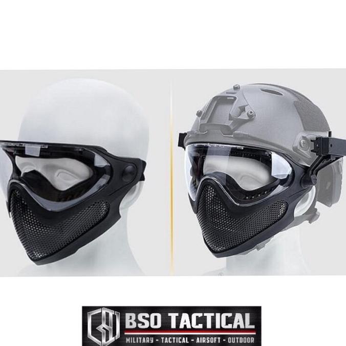 Emerson Tactical Full Face Mask 3 Lens for Airsoft Fast Helmet