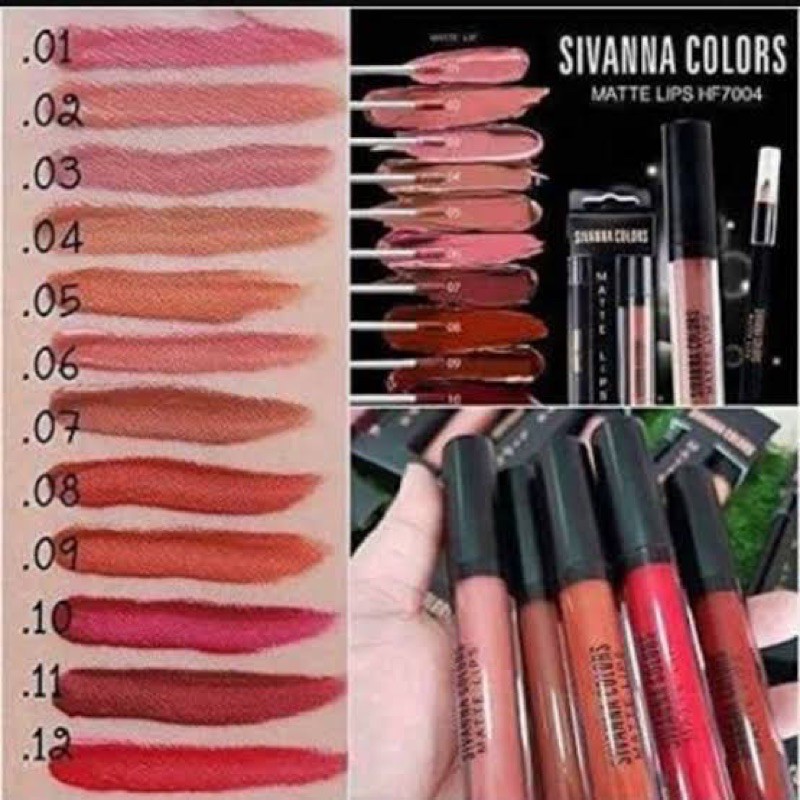 LIPSTIK MATTE SIVANNA COLORS