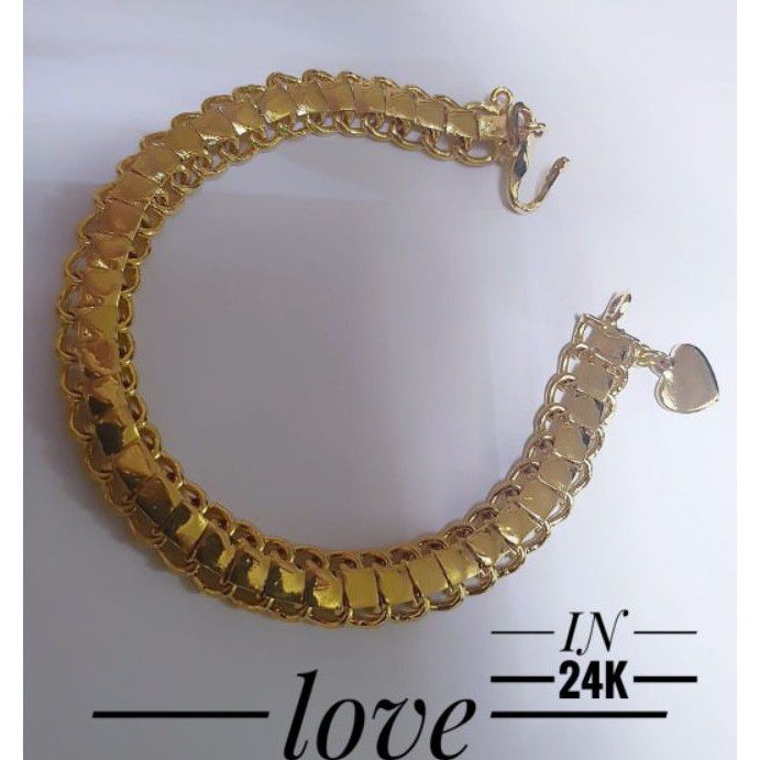 (MEI) TERMURAH Set Perhiasan Lapis Emas 24 Karat Xuping Gelang Rantai Lipan Gold Mewah Titanium Asli