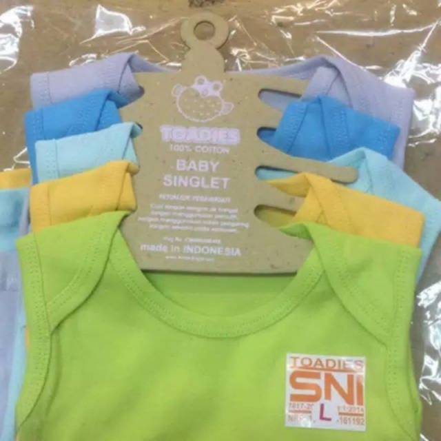 SINGLET TOADIES SNI Isi 5pcs Size S - XL