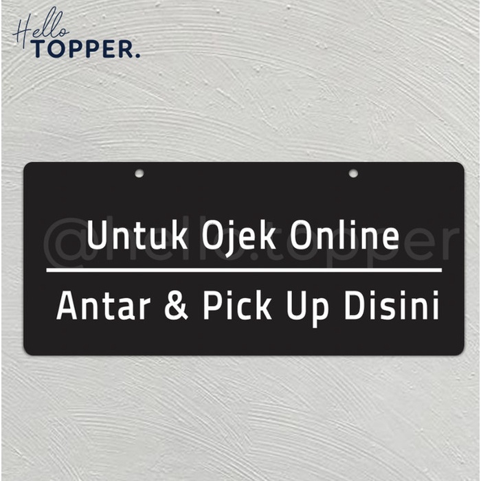 

Acrylic Signage Ojol Antar Pick Up Disini | Sign Ojol Akrilik Keren