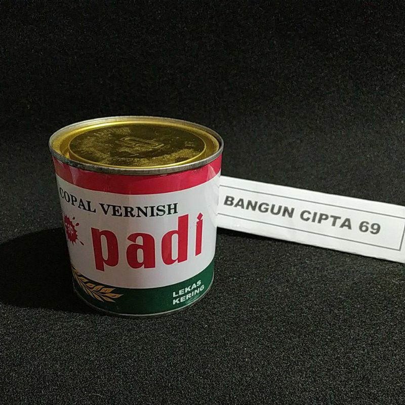 copal vernish /cat vernish merk padi 1/2 liter