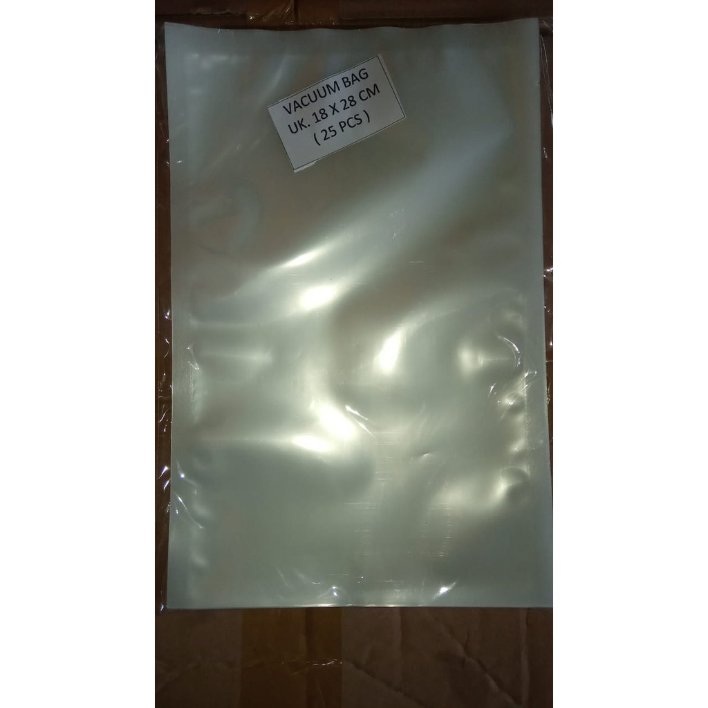 Plastik Vacuum Bag Makanan (25 Pcs) 18 X 28